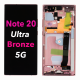 OLED Display assembly for Samsung Note 20 Ultra 5G - Mystic Bronze